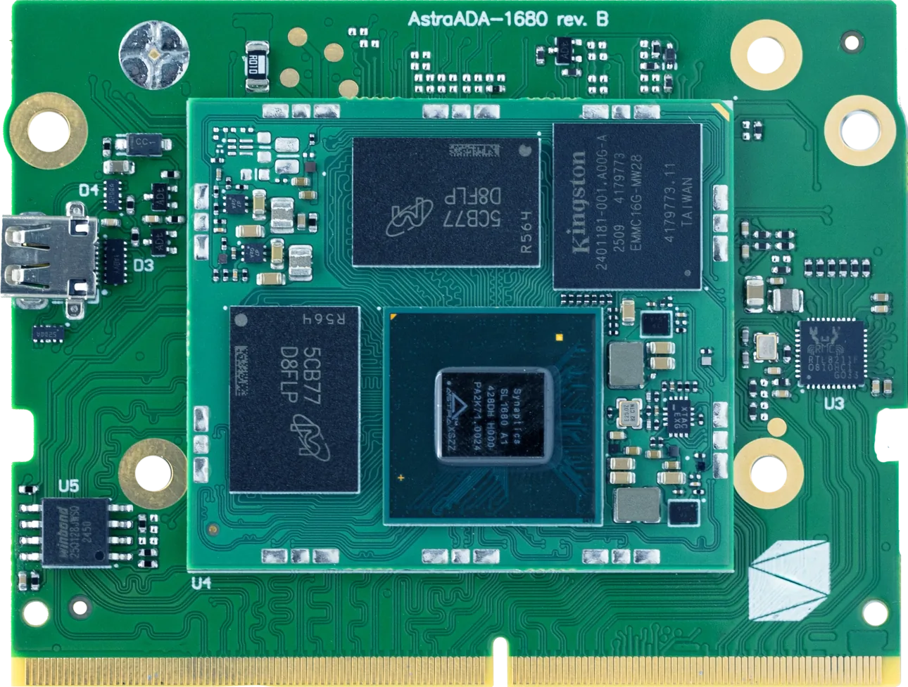 Grinn AstraADA-1680 front PCB view