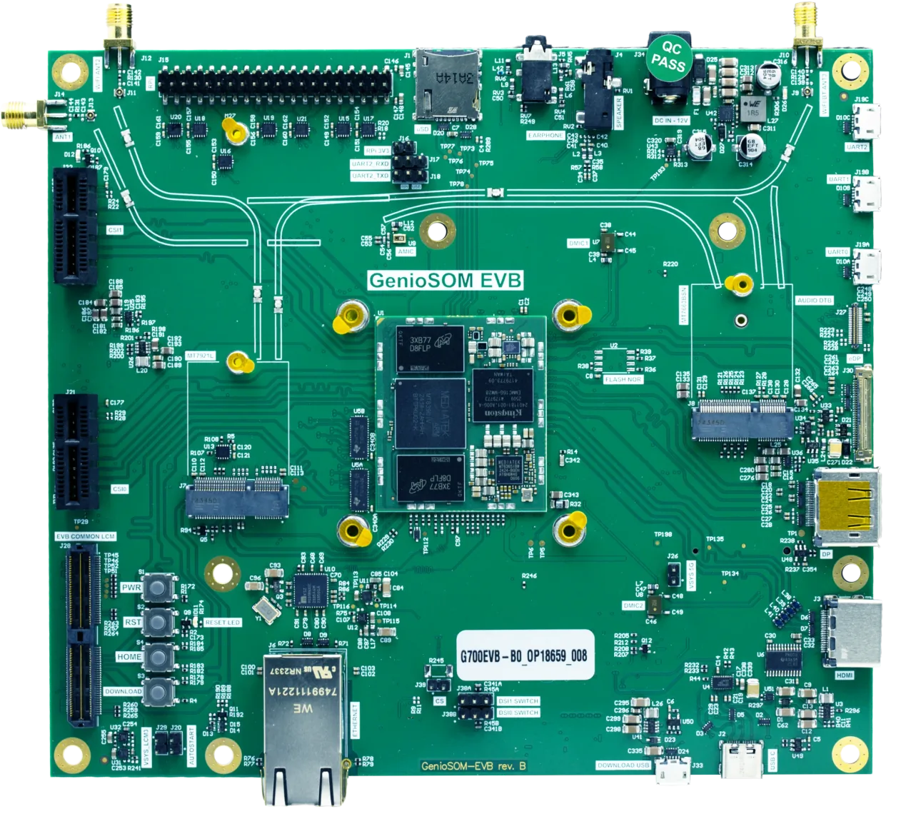 Grinn GenioEVB-700 front PCB view